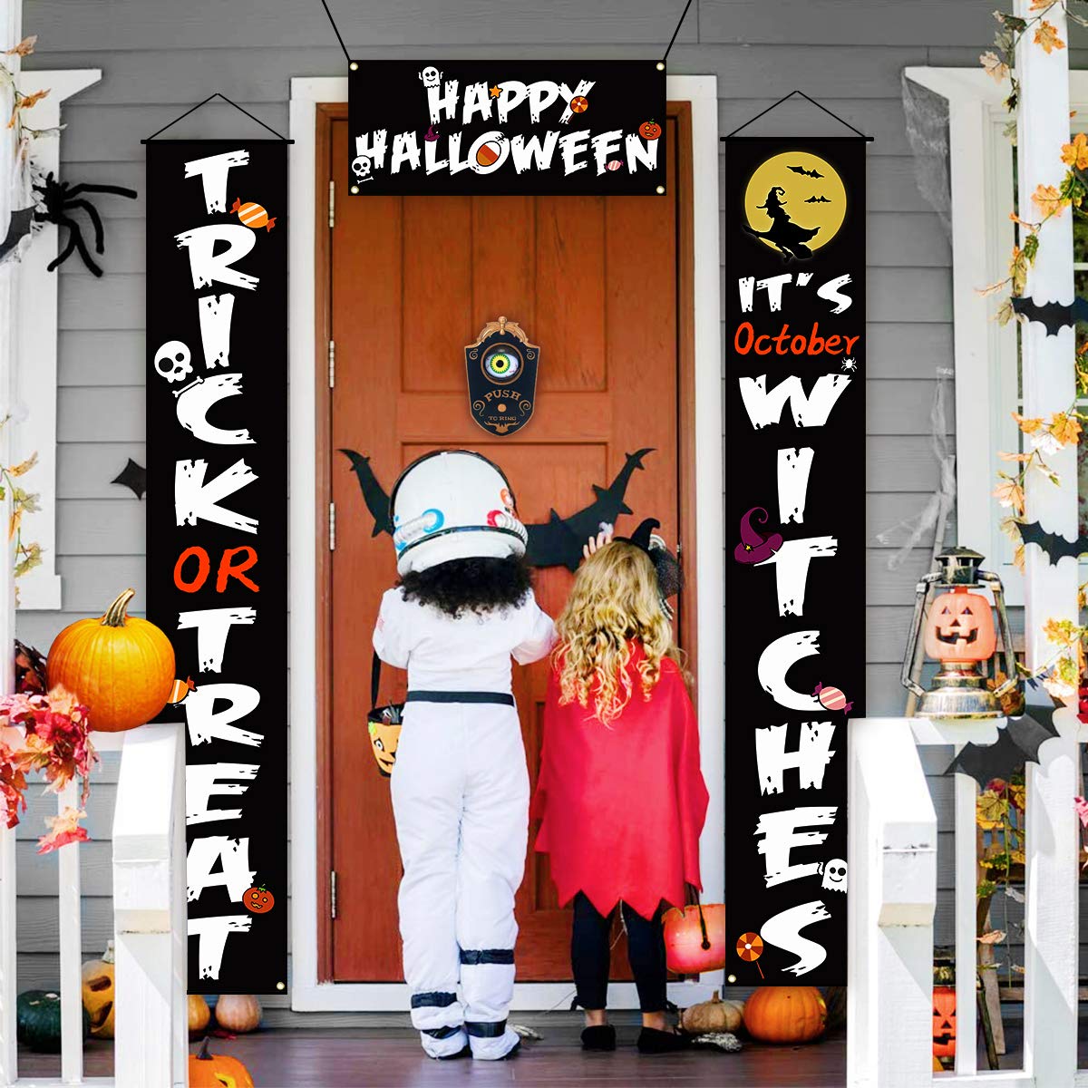 Halloween Decoration, Halloween Doorbell, Haunted Doorbell Animated Eyeball Halloween Decor with Spooky Sounds, Haunted House Halloween Prop Decoration - Build Your Ideas
