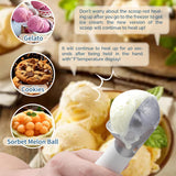 Heated Ice Cream Scoop Electric Ice Cream Scoops Best Rated, Rechargeable Icecream Scoop with LED Display, IP67 Waterproof, Professional Ice Cream Scoop for Hard Ice Cream, Best Icecream Scooper - Build Your Ideas