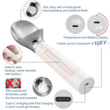 Heated Ice Cream Scoop Electric Ice Cream Scoops Best Rated, Rechargeable Icecream Scoop with LED Display, IP67 Waterproof, Professional Ice Cream Scoop for Hard Ice Cream, Best Icecream Scooper - Build Your Ideas