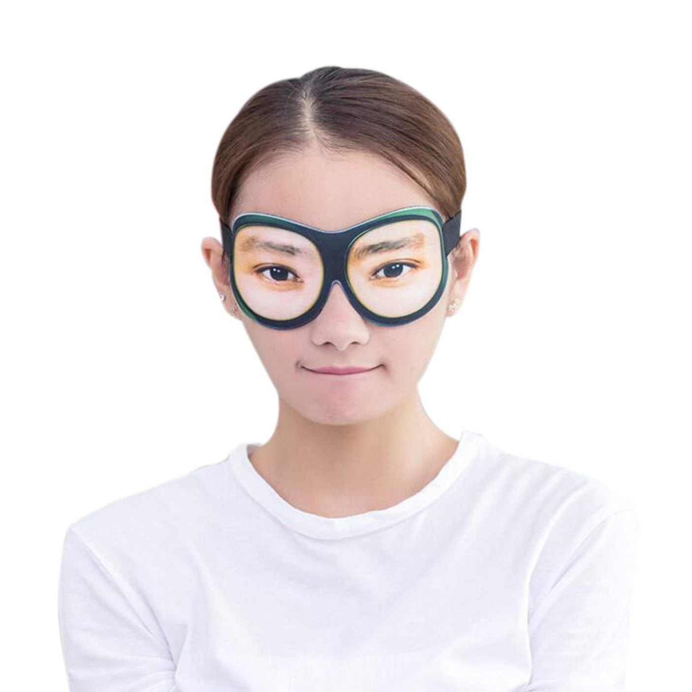 Honbay 3D Funny Eyeshade Soft Sleep Eye Mask with Adjustable Head Strap for Travel, Game, Party, Rest, Sleeping (Woman) - Build Your Ideas
