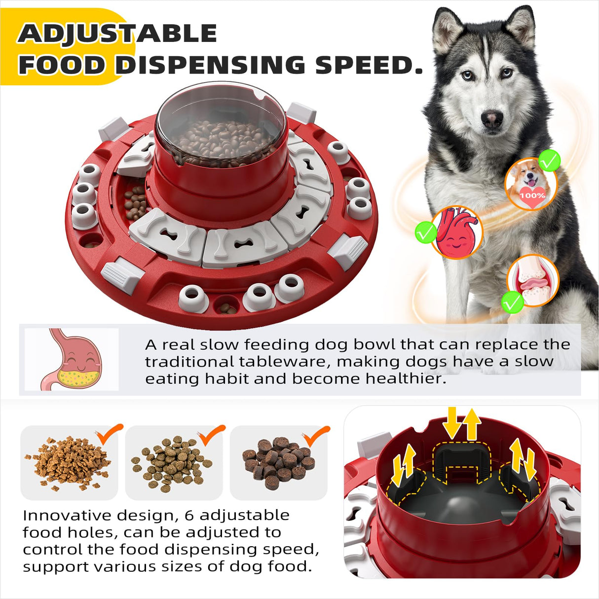 KADTC Dog Puzzle Toys Level 4 in 1 Advance Complicated for Smart Dogs Interactive Puppy Brain Mental Stimulation Game Boredom Enrichment Self Play Slow Feeder Food Feeding Dispenser Treat Puzzles Toy - Build Your Ideas