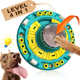 KADTC Dog Puzzle Toys Level 4 in 1 Advance Complicated for Smart Dogs Interactive Puppy Brain Mental Stimulation Game Boredom Enrichment Self Play Slow Feeder Food Feeding Dispenser Treat Puzzles Toy - Build Your Ideas