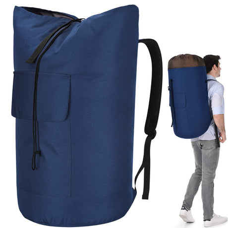 Laundry Bag Backpack Extra Large, 115L Laundry Backpack with Padded Shoulder Strap, Sturdy Travel Laundry Bags, Hanging Laundry Bag for College Dorm, Apartment, Clothes Hamper Bag for Laundromat - Build Your Ideas