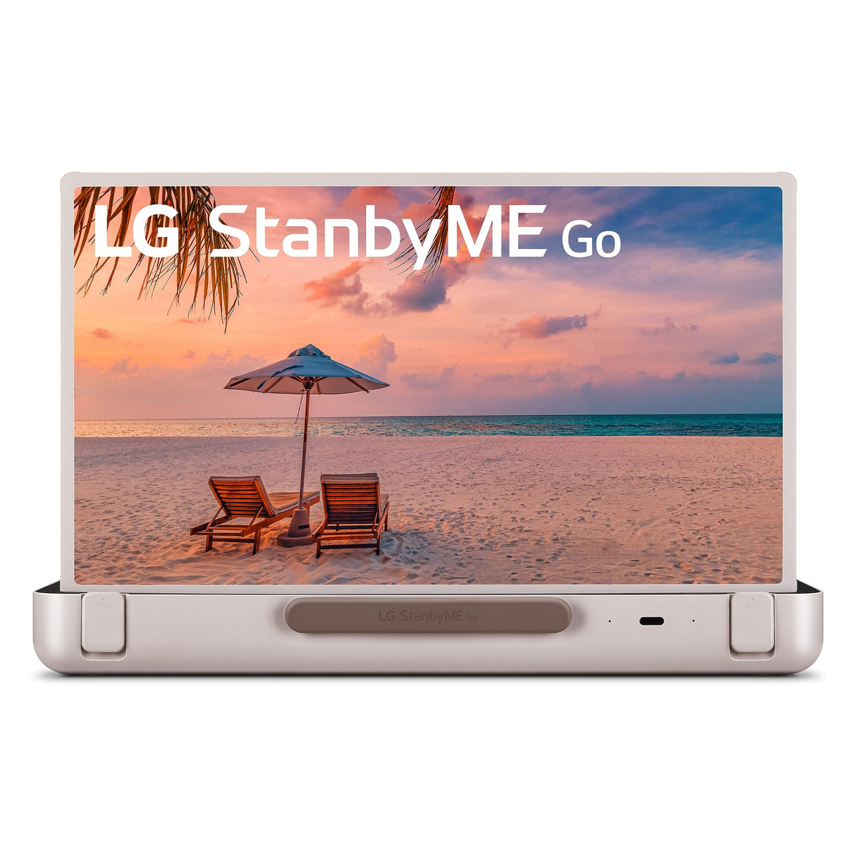 LG 27 - Inch StanbyME Go Portable Smart 1080P Touch Screen (27LX5QKNA, 2023 Model), Calming Beige - Build Your Ideas