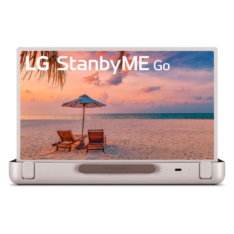 LG 27 - Inch StanbyME Go Portable Smart 1080P Touch Screen (27LX5QKNA, 2023 Model), Calming Beige - Build Your Ideas