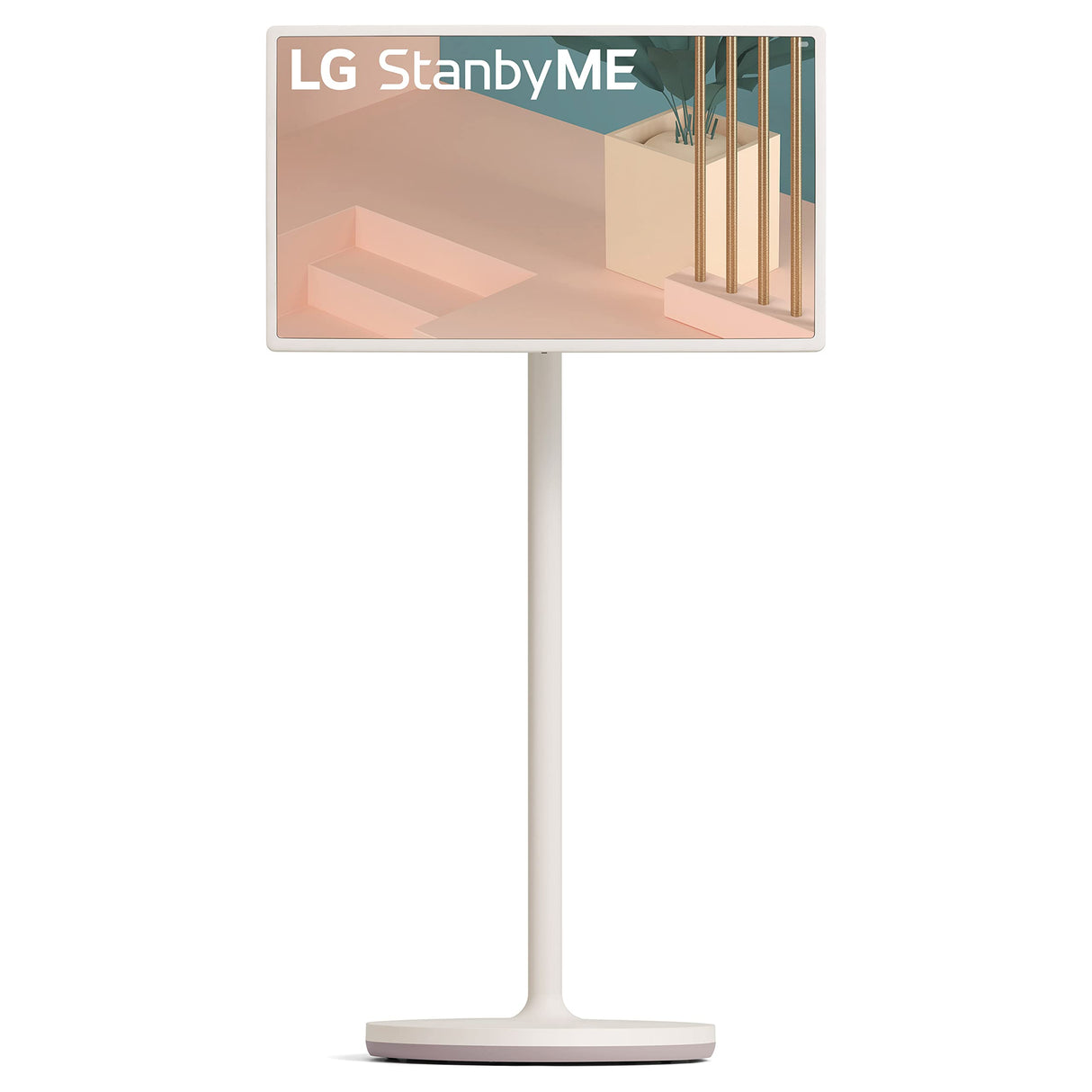 LG 27 - Inch StanbyME Go Portable Smart 1080P Touch Screen (27LX5QKNA, 2023 Model), Calming Beige - Build Your Ideas