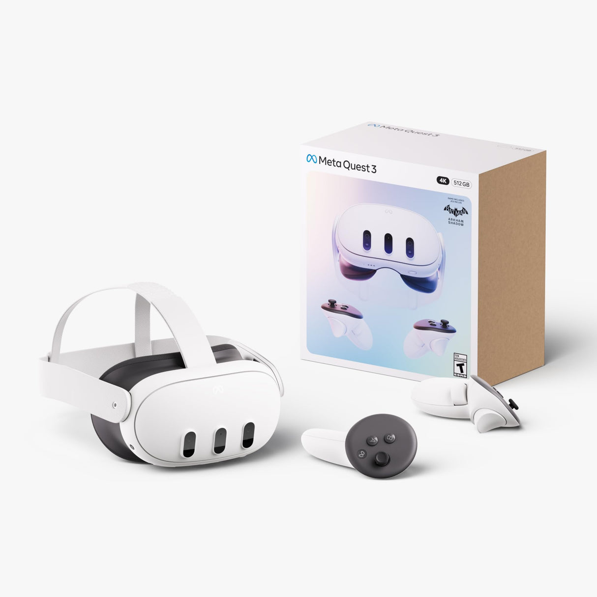 Meta Quest 3 512GB — Ultimate Mixed Reality Experiences — Get Batman: Arkham Shadow and a 3 - Month Trial of Meta Quest+ Included - Build Your Ideas