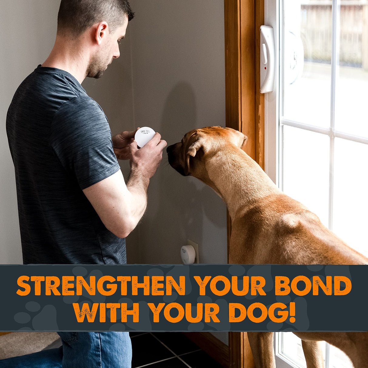 Mighty Paw Smart Bell 2.0 (2 Button Pack) - Wireless Electronic Dog Doorbell - Dog Potty Button Communication - Potty Training Aid - Pet Communication Tool - Puppy Potty Training - Doggie Bell - Build Your Ideas