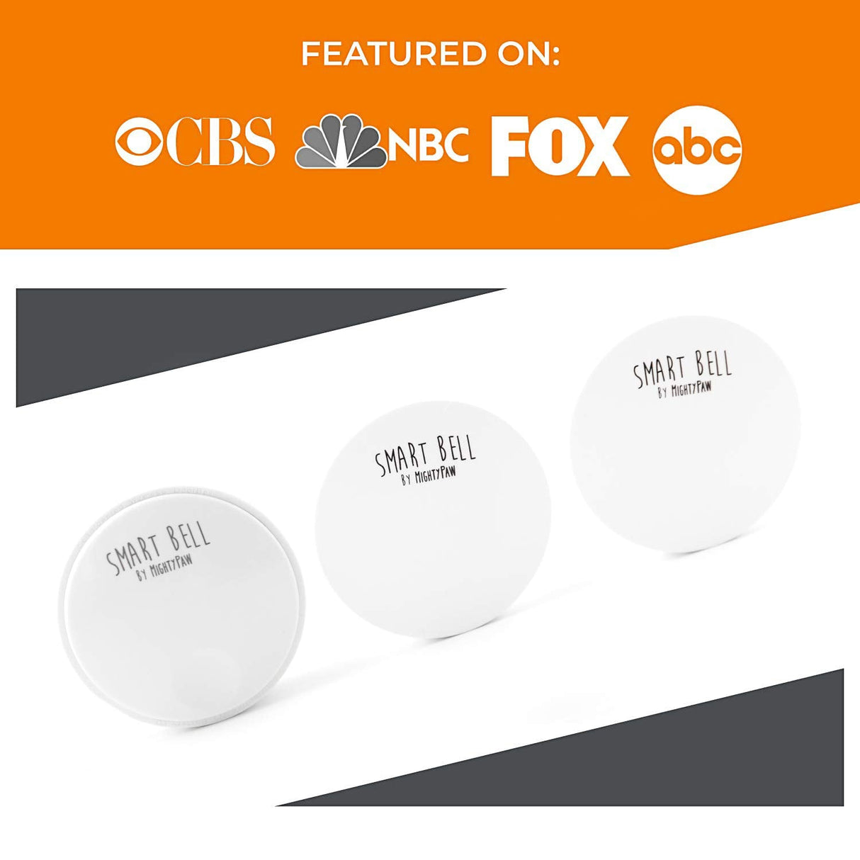 Mighty Paw Smart Bell 2.0 (2 Button Pack) - Wireless Electronic Dog Doorbell - Dog Potty Button Communication - Potty Training Aid - Pet Communication Tool - Puppy Potty Training - Doggie Bell - Build Your Ideas