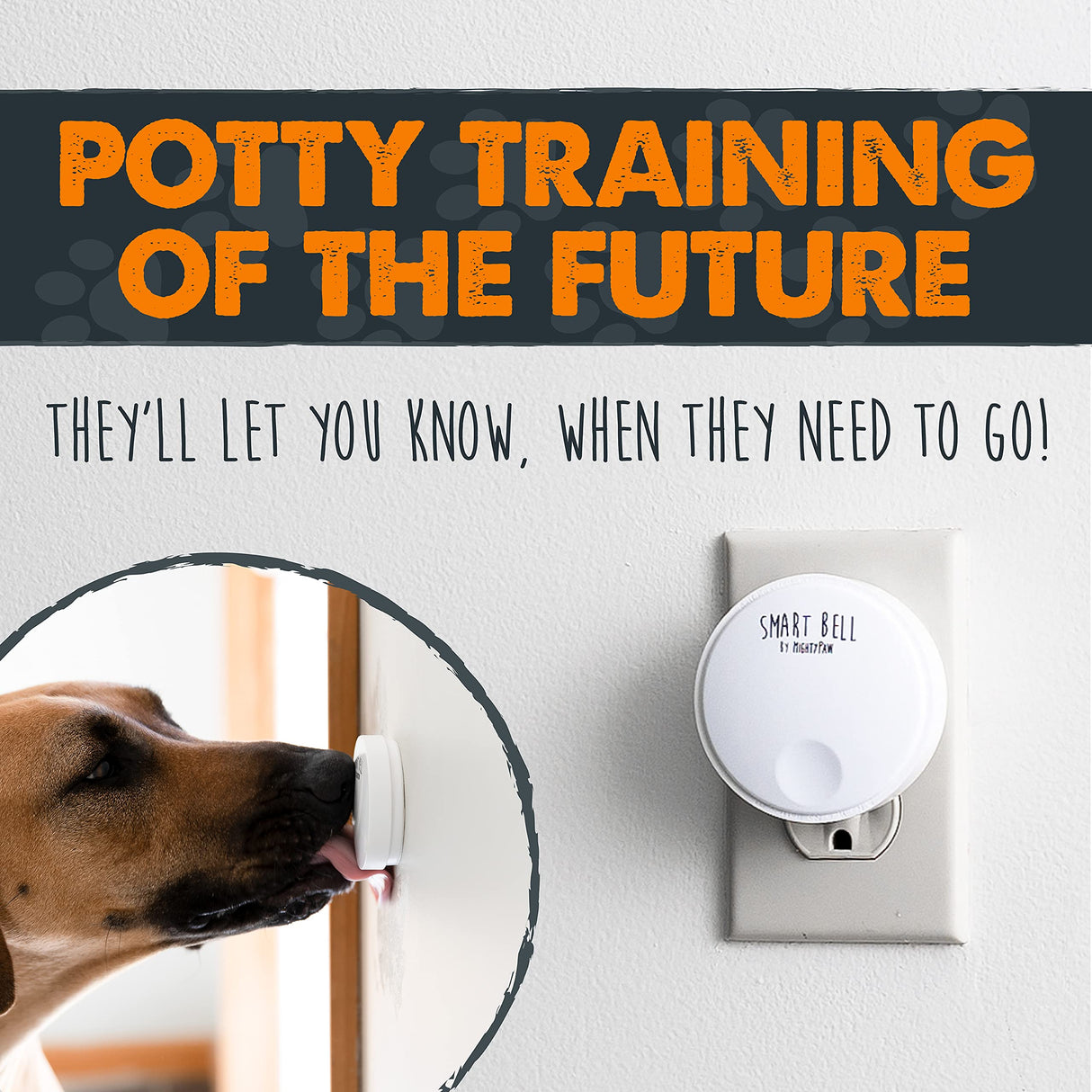 Mighty Paw Smart Bell 2.0 (2 Button Pack) - Wireless Electronic Dog Doorbell - Dog Potty Button Communication - Potty Training Aid - Pet Communication Tool - Puppy Potty Training - Doggie Bell - Build Your Ideas