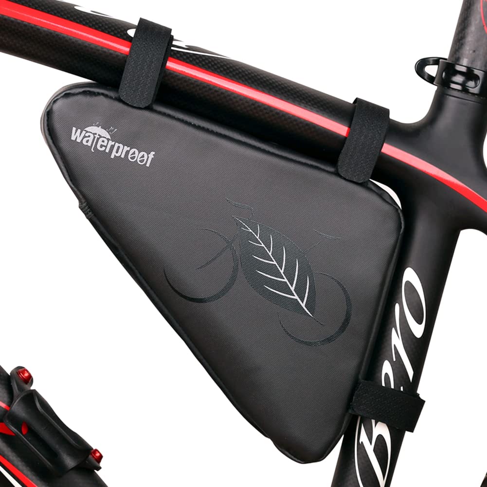 NDakter Bike Bicycle Frame Storage Bag, 2L Waterproof Bicycles Triangle Pouch, Cycling Pack for Phone, Wallet, Keys, Tools, Accessories, Bikes Front Tube Bag for Mountain Road Bike, MTB - Build Your Ideas