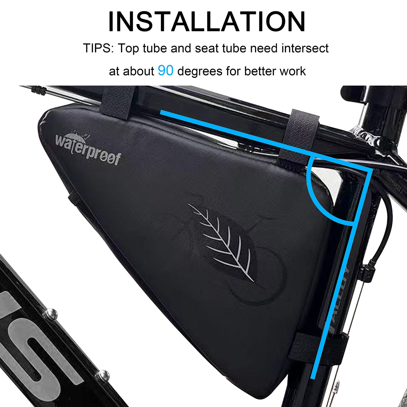 NDakter Bike Bicycle Frame Storage Bag, 2L Waterproof Bicycles Triangle Pouch, Cycling Pack for Phone, Wallet, Keys, Tools, Accessories, Bikes Front Tube Bag for Mountain Road Bike, MTB - Build Your Ideas