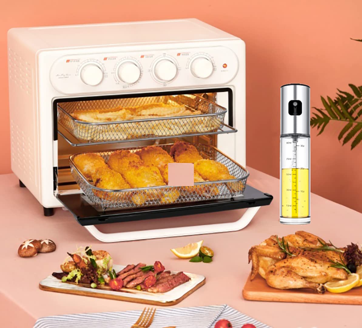 Oil Sprayer for Cooking,100ml Olive Oil Spritzer,Oil Sprayer for Air Fryer, Salad,BBQ,Roasting - Build Your Ideas