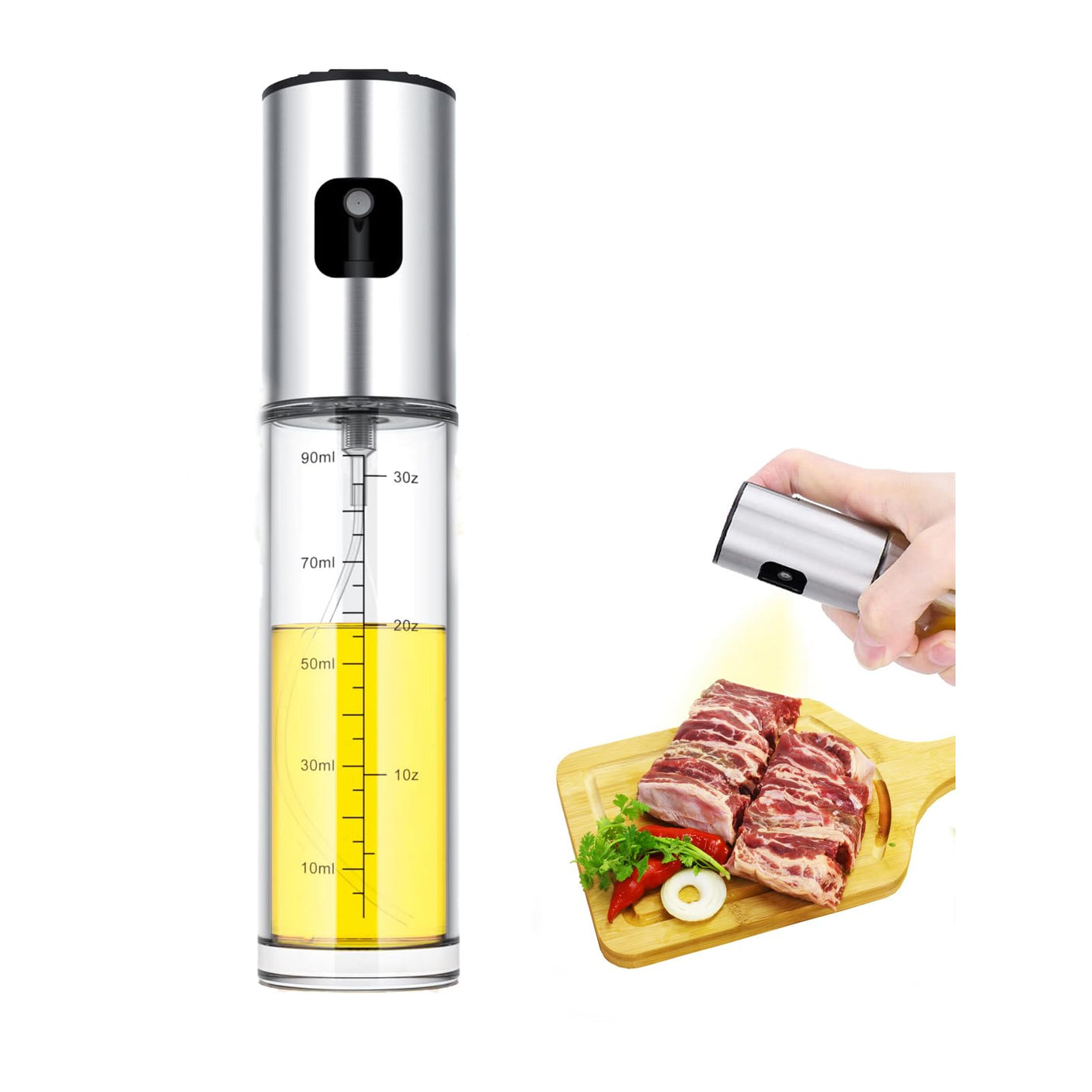 Oil Sprayer for Cooking,100ml Olive Oil Spritzer,Oil Sprayer for Air Fryer, Salad,BBQ,Roasting - Build Your Ideas