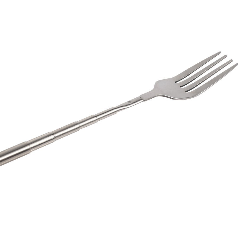 ORULA Telescopic Fork,Extendable Fork,Extending Fork,64cm Long Stainless Steel Retractable Fork Extendable Dinner Fruit Dessert Fork 8.7~25.4in - Build Your Ideas