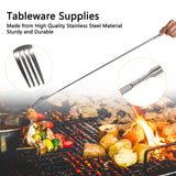 ORULA Telescopic Fork,Extendable Fork,Extending Fork,64cm Long Stainless Steel Retractable Fork Extendable Dinner Fruit Dessert Fork 8.7~25.4in - Build Your Ideas