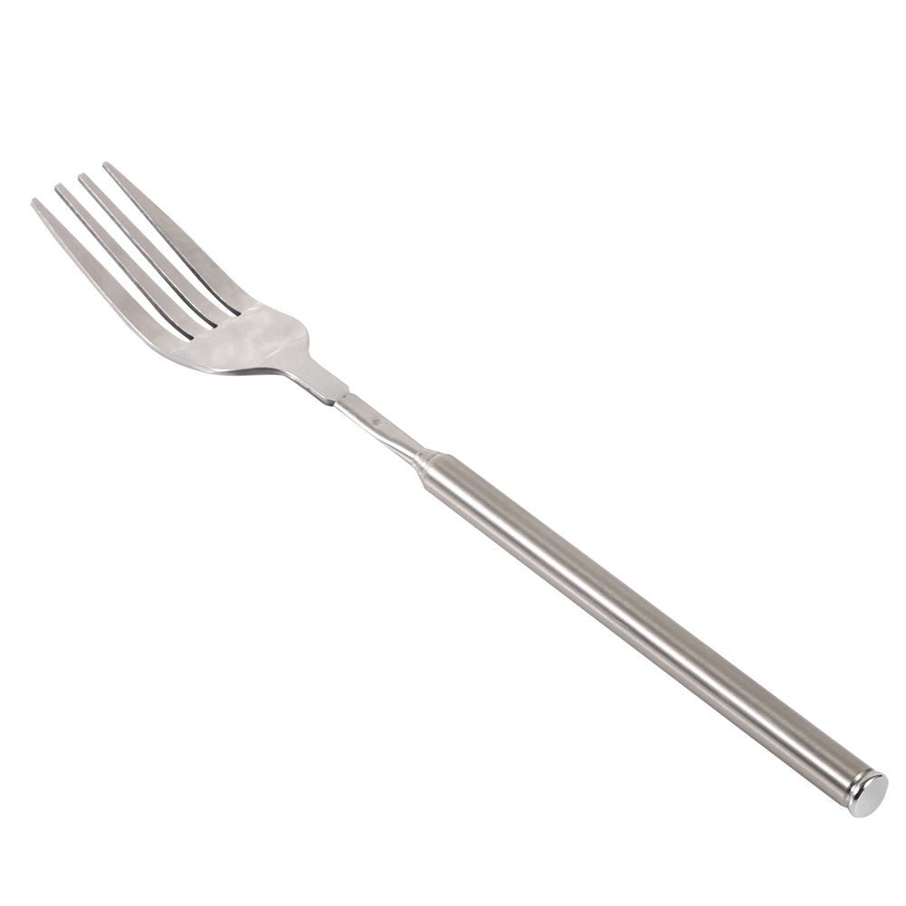 ORULA Telescopic Fork,Extendable Fork,Extending Fork,64cm Long Stainless Steel Retractable Fork Extendable Dinner Fruit Dessert Fork 8.7~25.4in - Build Your Ideas