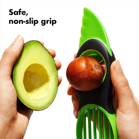 OXO Good Grips 3 - in - 1 Avocado Slicer - Green - Build Your Ideas