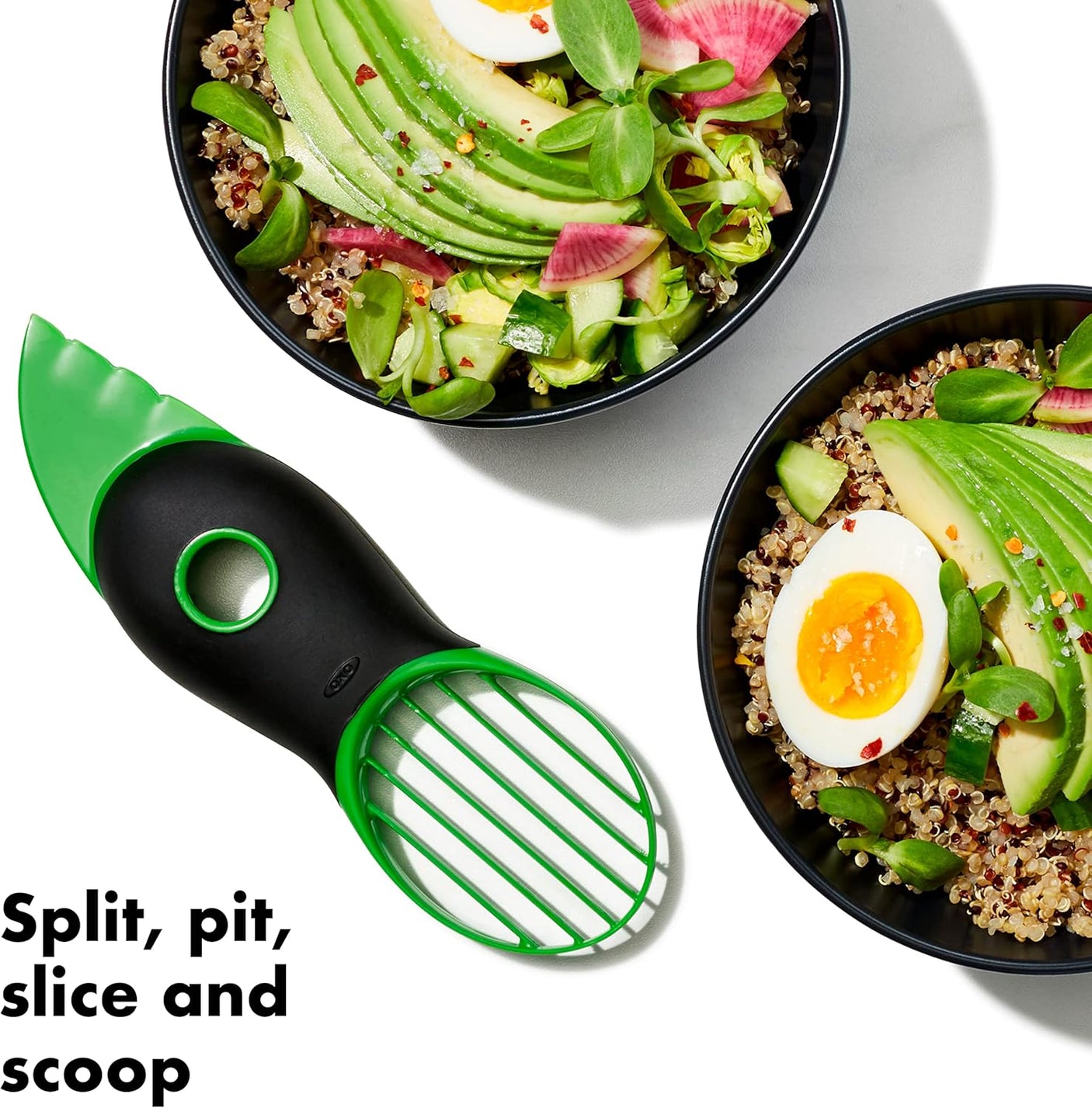 OXO Good Grips 3 - in - 1 Avocado Slicer - Green - Build Your Ideas