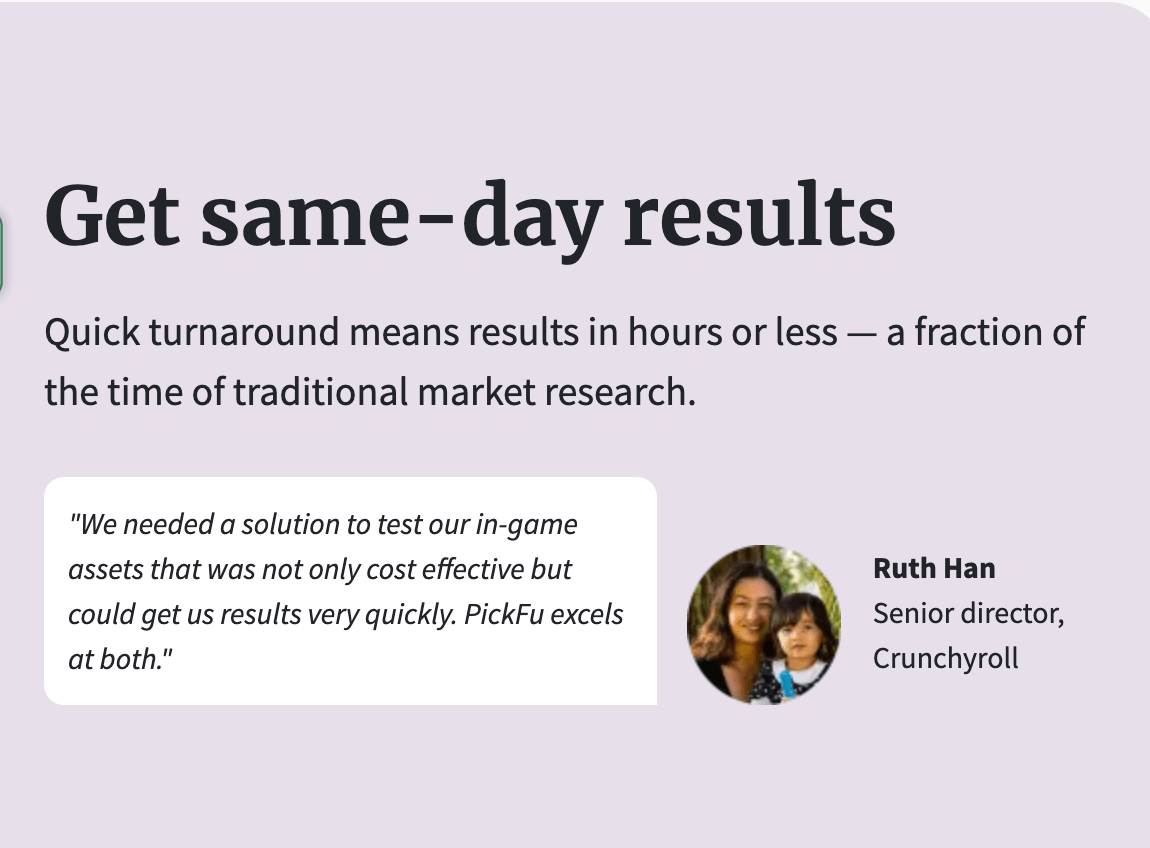 PickFu - Unlock Consumer Insights - Build Your Ideas
