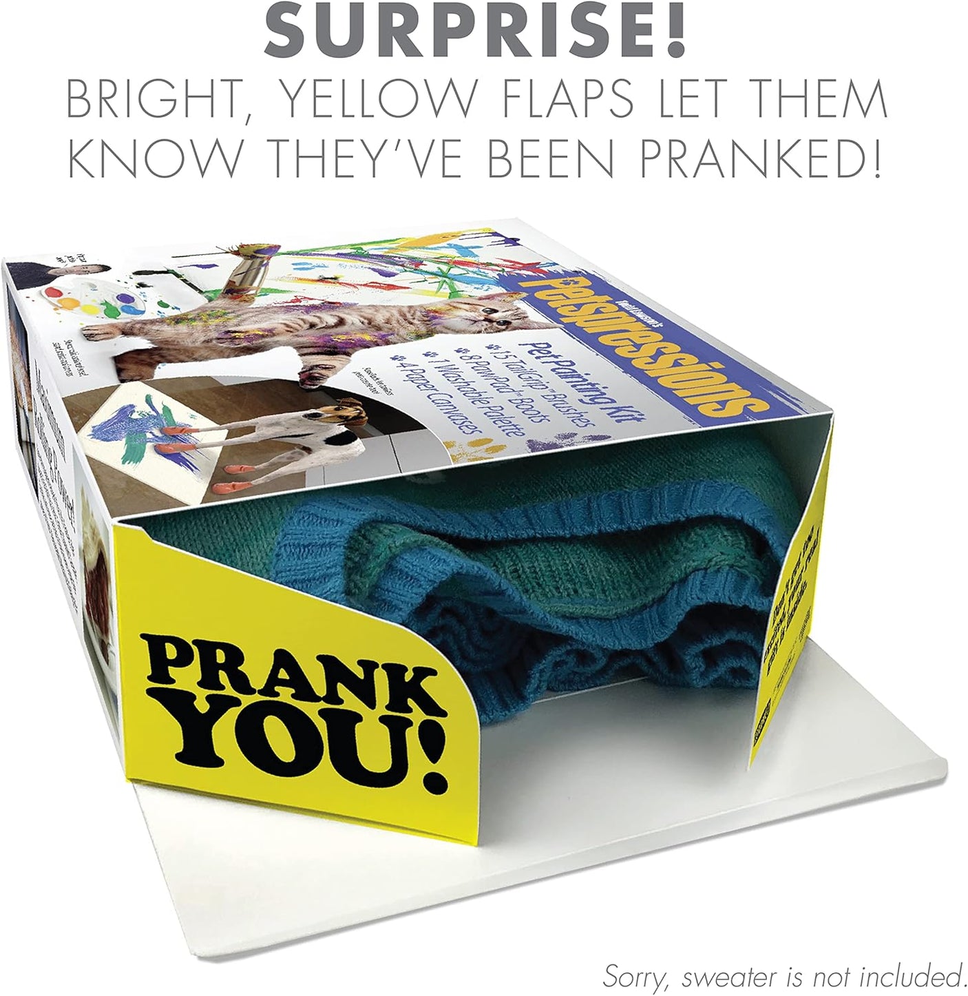Prank - O Petspression Prank Box Hilarious Fake Packaging for Birthdays, Christmas, Holidays - Fun Gag Gift for Men, Women, Kids - Build Your Ideas