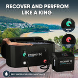 PRODIGYX Ice Bath Tub [XXL UPGRADED] For Athletes - Water Chiller Compatible - Cold Plunge - Outdoor, Portable, Inflatable - RecoveryPRO - Build Your Ideas