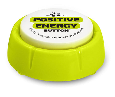 Quote Sound Button | Fully Loaded | 101 Pre - Recorded Motivational Quotes | Positive Thinking Easy, Better Than Affirmation Cards | Fun Novelty Gag Inspirational Gift | Cool Desk Decor Gadget - Build Your Ideas