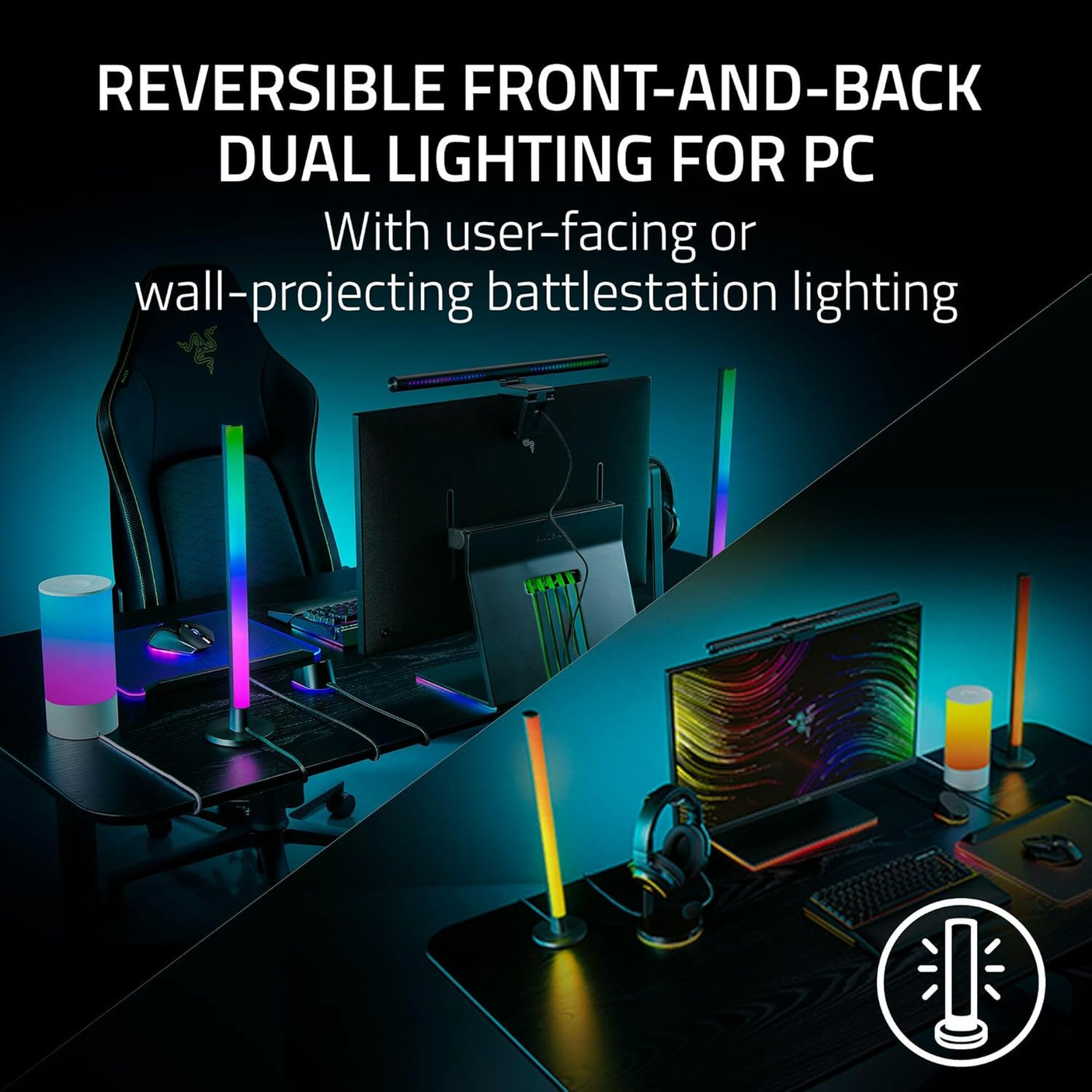 Razer Aether Standing Light Bars: Front & Back Lighting - Build Your Ideas