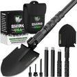 Rhino USA Survival Shovel w/Pick - Heavy Duty Carbon Steel Military Style Entrenching Tool for Off Road, Camping, Gardening, Beach, Digging Dirt, Sand, Mud & Snow. (Recovery Shovel) - Build Your Ideas