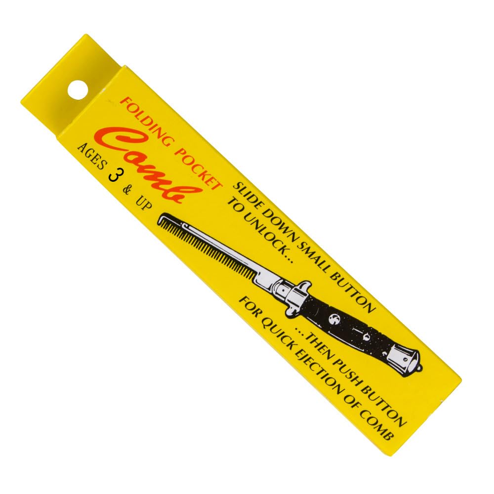 Rhode Island Novelty 9 Inch Stainless Steel Switch - Blade Folding Pocket Comb, One Piece - Build Your Ideas