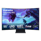 SAMSUNG 55" Odyssey Ark 2nd Gen 4K UHD 1000R Curved Gaming Monitor, 165Hz, 1ms, 4 Input Multi View, Quantum Mini - LED, AMD FreeSync Premium Pro, HDR 10+, Height Adjustable Screen, LS55CG970NNXGO, 2023 - Build Your Ideas