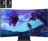 SAMSUNG 55" Odyssey Ark 2nd Gen 4K UHD 1000R Curved Gaming Monitor, 165Hz, 1ms, 4 Input Multi View, Quantum Mini - LED, AMD FreeSync Premium Pro, HDR 10+, Height Adjustable Screen, LS55CG970NNXGO, 2023 - Build Your Ideas