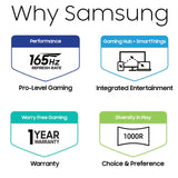 SAMSUNG 55" Odyssey Ark 2nd Gen 4K UHD 1000R Curved Gaming Monitor, 165Hz, 1ms, 4 Input Multi View, Quantum Mini - LED, AMD FreeSync Premium Pro, HDR 10+, Height Adjustable Screen, LS55CG970NNXGO, 2023 - Build Your Ideas