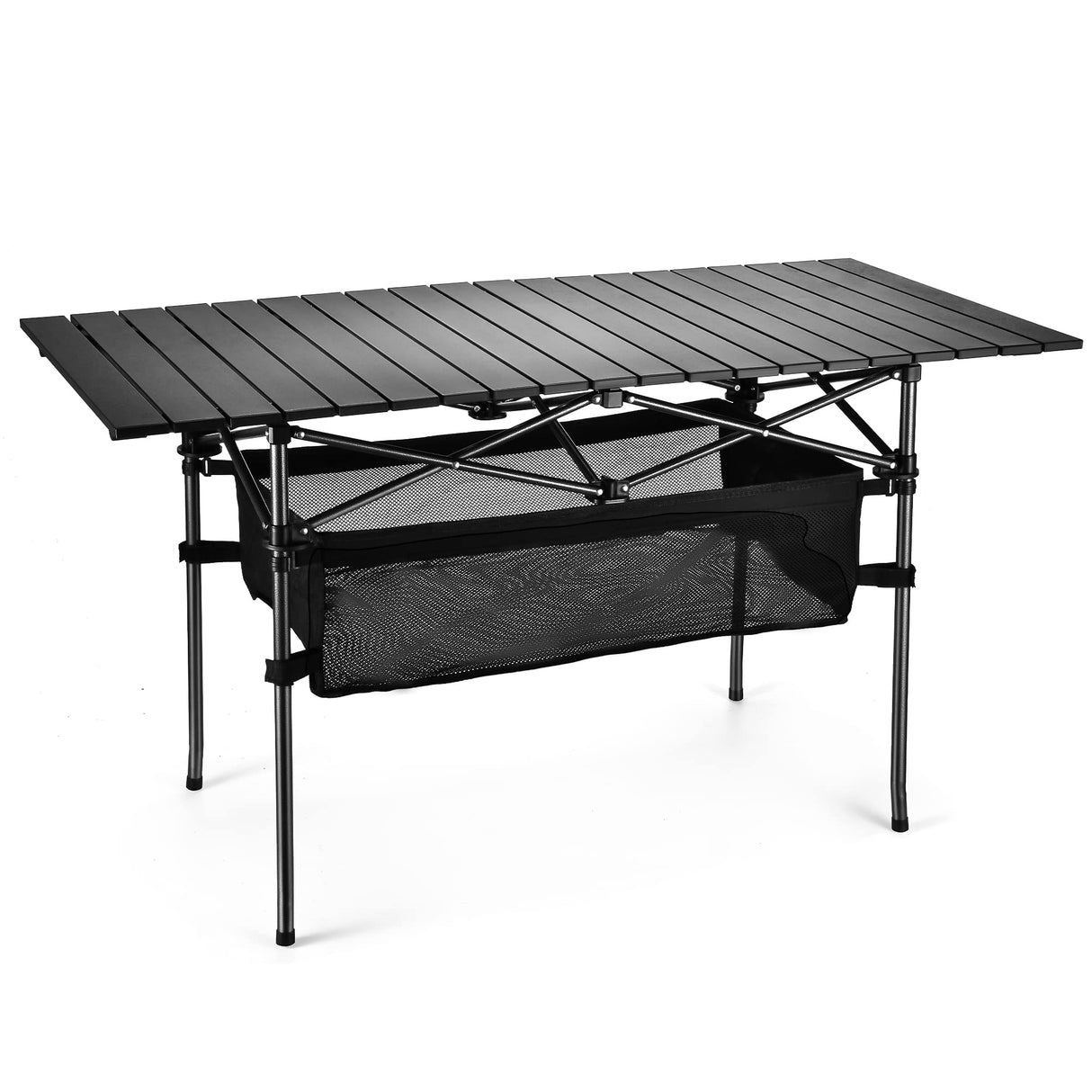 Sanny Outdoor Folding Portable Picnic Camping Table, Aluminum Roll - up Table with Easy Carrying Bag for Indoor,Outdoor,Camping, Beach,Backyard, BBQ, Party, Patio, Picnic - Build Your Ideas