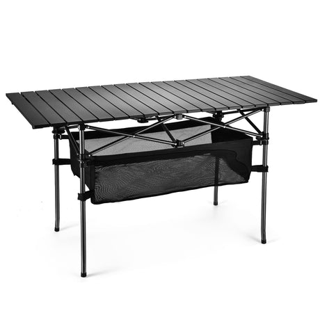 Sanny Outdoor Folding Portable Picnic Camping Table, Aluminum Roll - up Table with Easy Carrying Bag for Indoor,Outdoor,Camping, Beach,Backyard, BBQ, Party, Patio, Picnic - Build Your Ideas
