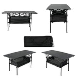 Sanny Outdoor Folding Portable Picnic Camping Table, Aluminum Roll - up Table with Easy Carrying Bag for Indoor,Outdoor,Camping, Beach,Backyard, BBQ, Party, Patio, Picnic - Build Your Ideas
