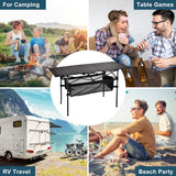 Sanny Outdoor Folding Portable Picnic Camping Table, Aluminum Roll - up Table with Easy Carrying Bag for Indoor,Outdoor,Camping, Beach,Backyard, BBQ, Party, Patio, Picnic - Build Your Ideas