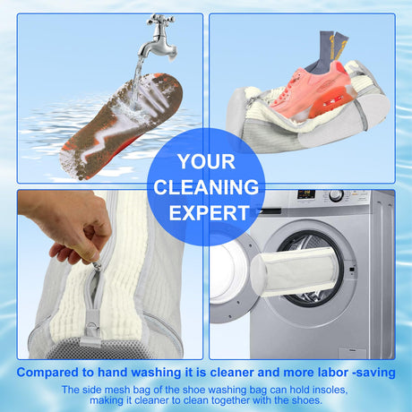 Shoe Washing Bags for Washing Machine – Durable Shoe Washing Machine Bags for All Shoe Types Sizes (Large Yellow 2PCS） - Build Your Ideas
