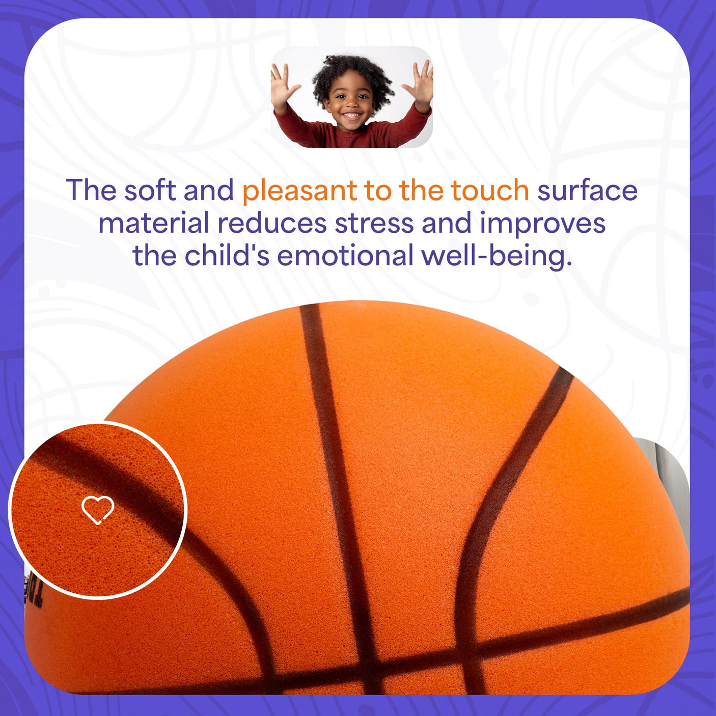 Silent Basketball – Indoor Basketball (PRO Version) - Grooved Foam Basketball for Quiet Dribbling and Indoor Training – Higher Bounce Noiseless Basketball - Non - Deforming Packaging - Build Your Ideas
