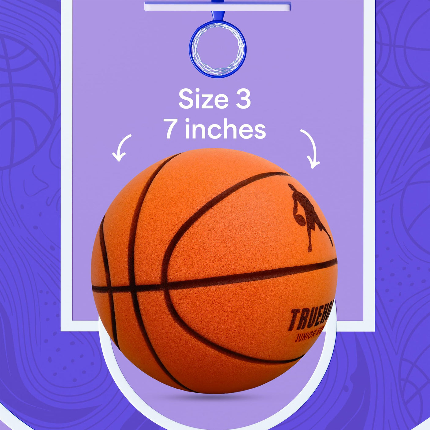 Silent Basketball – Indoor Basketball (PRO Version) - Grooved Foam Basketball for Quiet Dribbling and Indoor Training – Higher Bounce Noiseless Basketball - Non - Deforming Packaging - Build Your Ideas