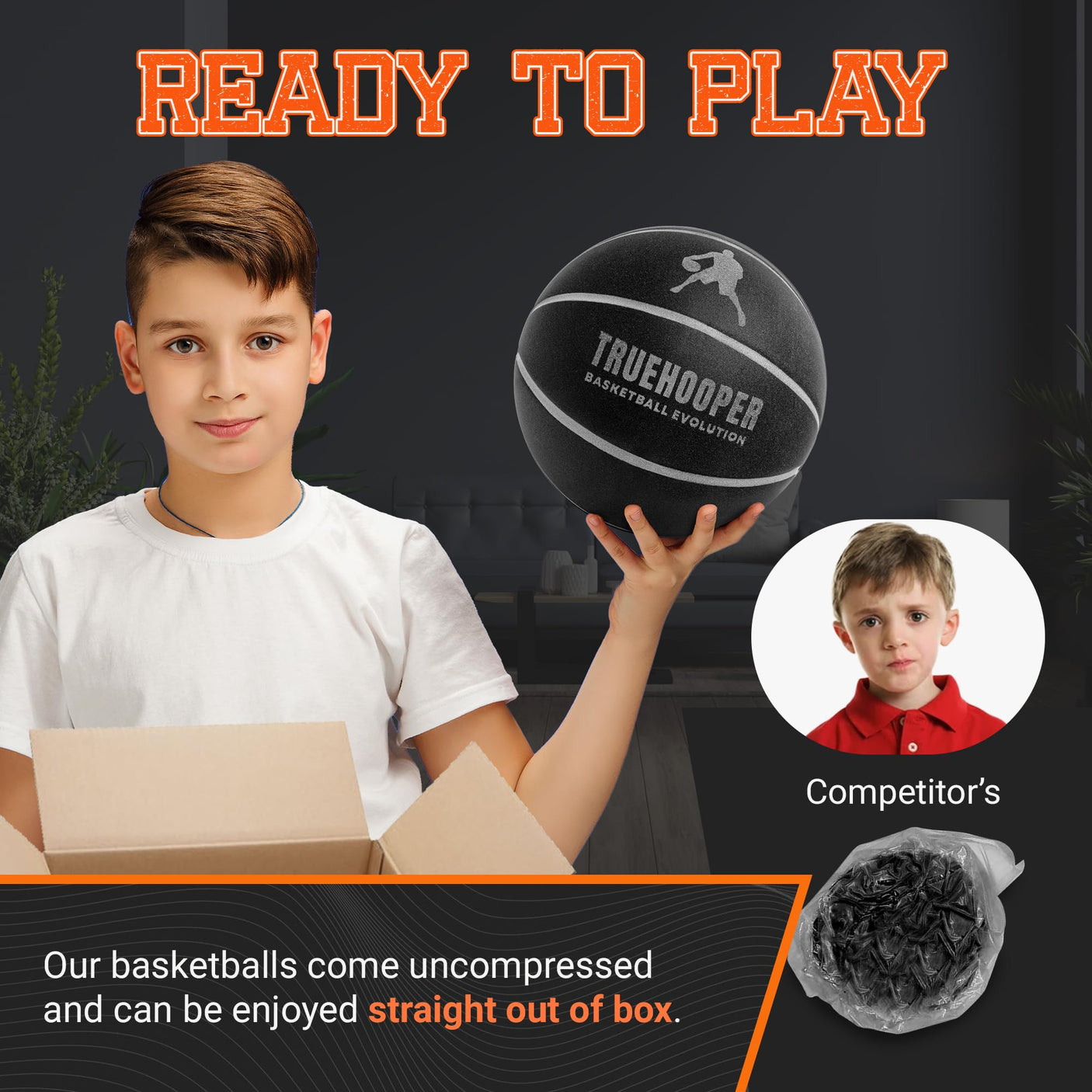 Silent Basketball – Indoor Basketball (PRO Version) - Grooved Foam Basketball for Quiet Dribbling and Indoor Training – Higher Bounce Noiseless Basketball - Non - Deforming Packaging - Build Your Ideas