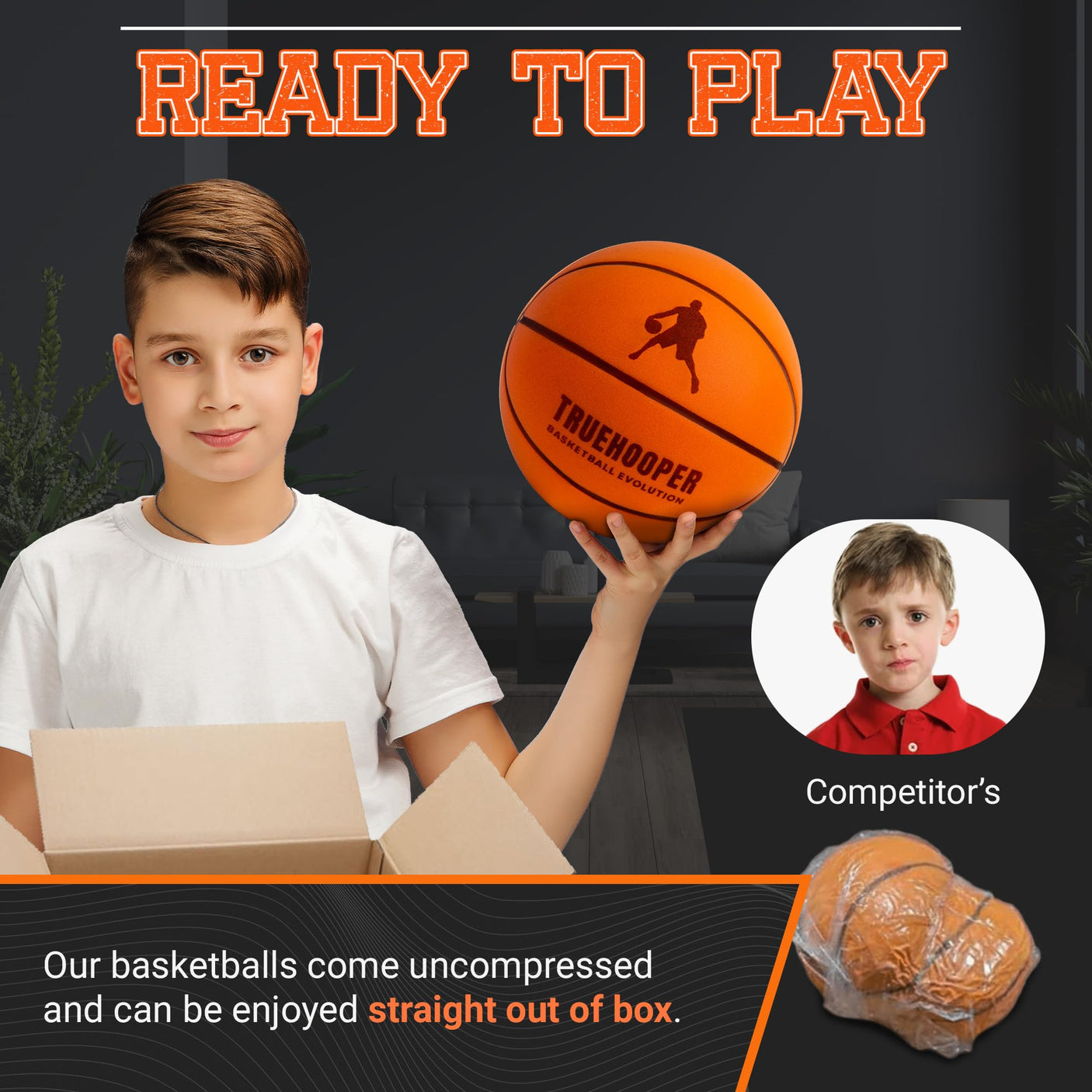 Silent Basketball – Indoor Basketball (PRO Version) - Grooved Foam Basketball for Quiet Dribbling and Indoor Training – Higher Bounce Noiseless Basketball - Non - Deforming Packaging - Build Your Ideas