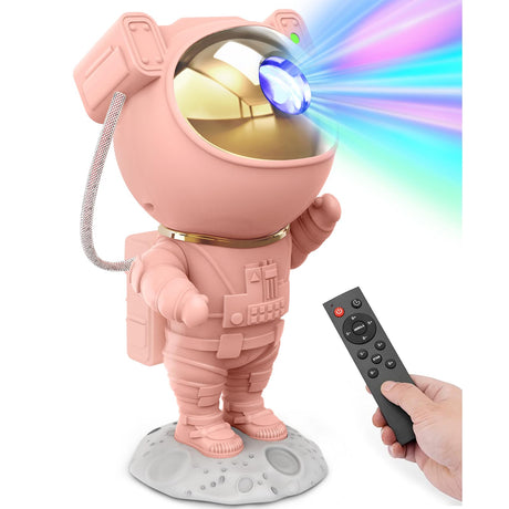 Star Projector Galaxy Night Light - Astronaut Space Projector, Starry Nebula Ceiling LED Lamp with Timer and Remote, Kids Room Decor Aesthetic, for Christmas & Birthdays - Build Your Ideas