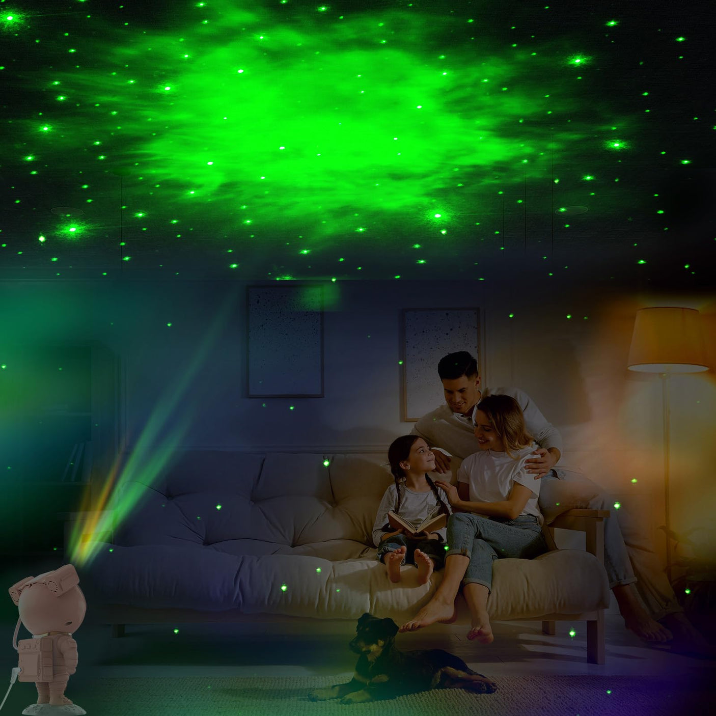 Star Projector Galaxy Night Light - Astronaut Space Projector, Starry Nebula Ceiling LED Lamp with Timer and Remote, Kids Room Decor Aesthetic, for Christmas & Birthdays - Build Your Ideas
