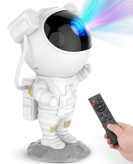 Star Projector Galaxy Night Light - Astronaut Space Projector, Starry Nebula Ceiling LED Lamp with Timer and Remote, Kids Room Decor Aesthetic, for Christmas & Birthdays - Build Your Ideas