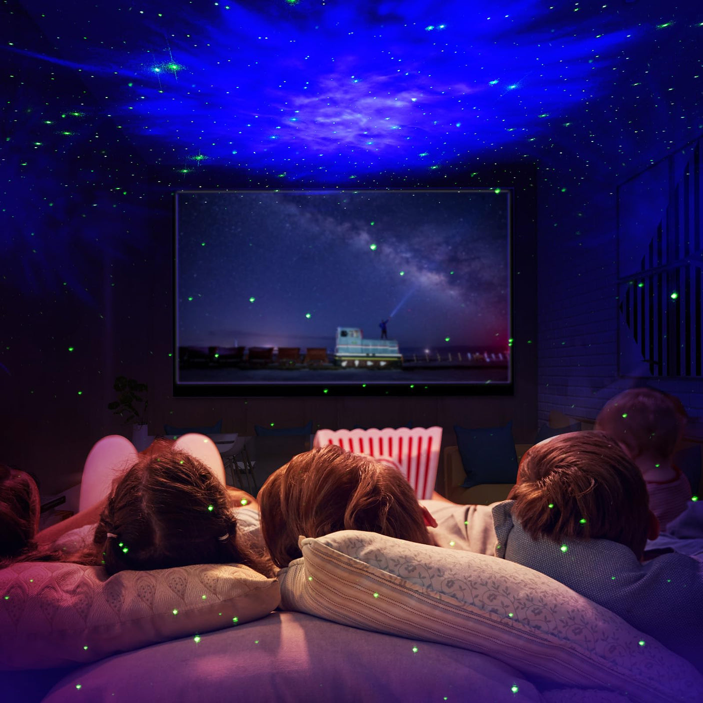 Star Projector Galaxy Night Light - Astronaut Space Projector, Starry Nebula Ceiling LED Lamp with Timer and Remote, Kids Room Decor Aesthetic, for Christmas & Birthdays - Build Your Ideas