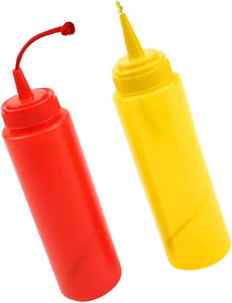 STOBOK 2Pcs Fake Mustard and Ketchup Bottle Funny Fake Salad Dressing Bottle Prank Toys Phoney Condiment Squirt Bottle Toy for Adults Kids Halloween Party - Build Your Ideas