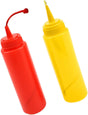STOBOK 2Pcs Fake Mustard and Ketchup Bottle Funny Fake Salad Dressing Bottle Prank Toys Phoney Condiment Squirt Bottle Toy for Adults Kids Halloween Party - Build Your Ideas
