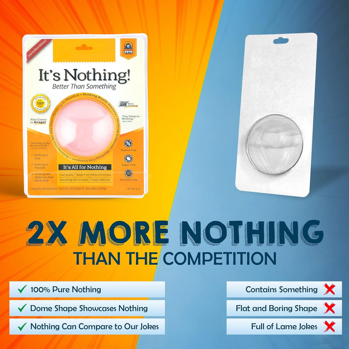 Super Funny, The Gift of Nothing Gag Gift. Hilarious Practical Joke for The Person Who Has Everything Fun Xmas Prank for Friends. Great Family Friendly Christmas Stocking Stuffer - Build Your Ideas