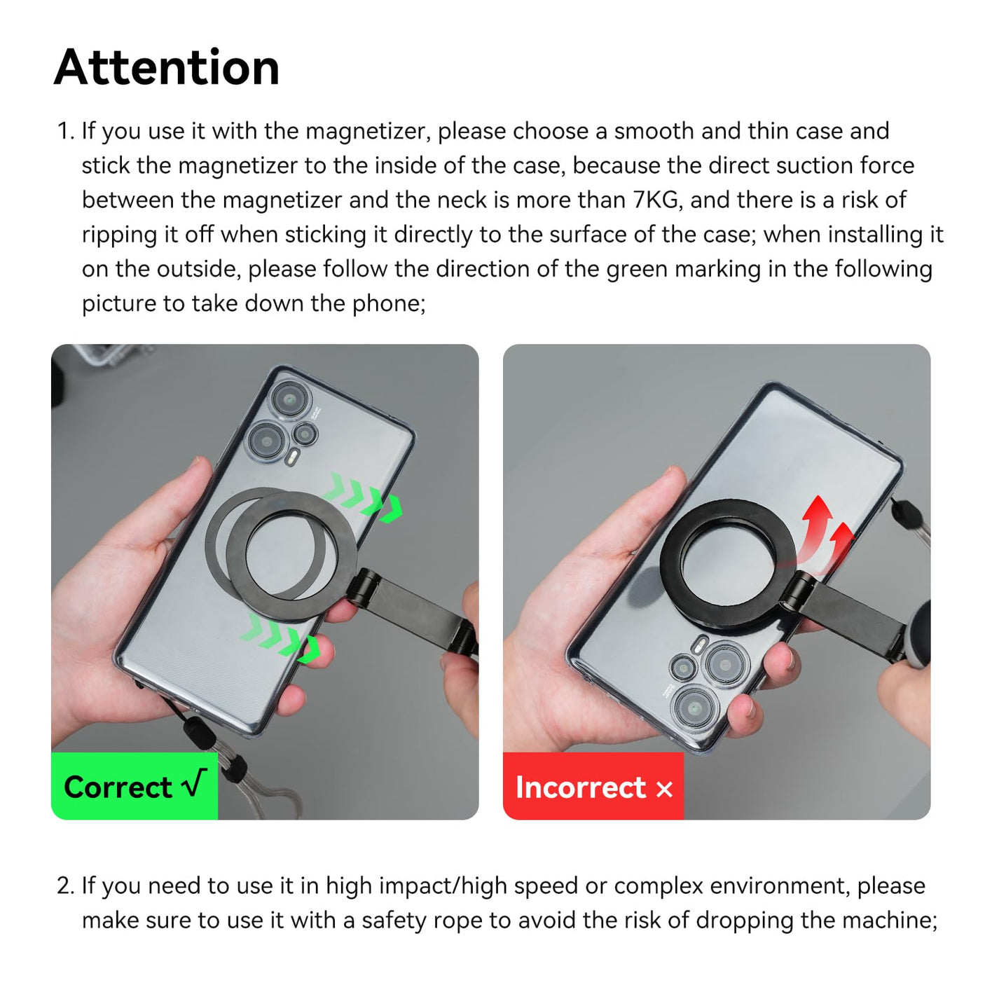 TELESIN Magnetic Neck Mount for Phones, Neck Cell Phone Holder POV/Vlog Selfie Mount Hand Free Phone Neck Holder Chest Stand Strap Video Recording for iPhone 16 15 14 13 12 Seires Android Phones Gray - Build Your Ideas